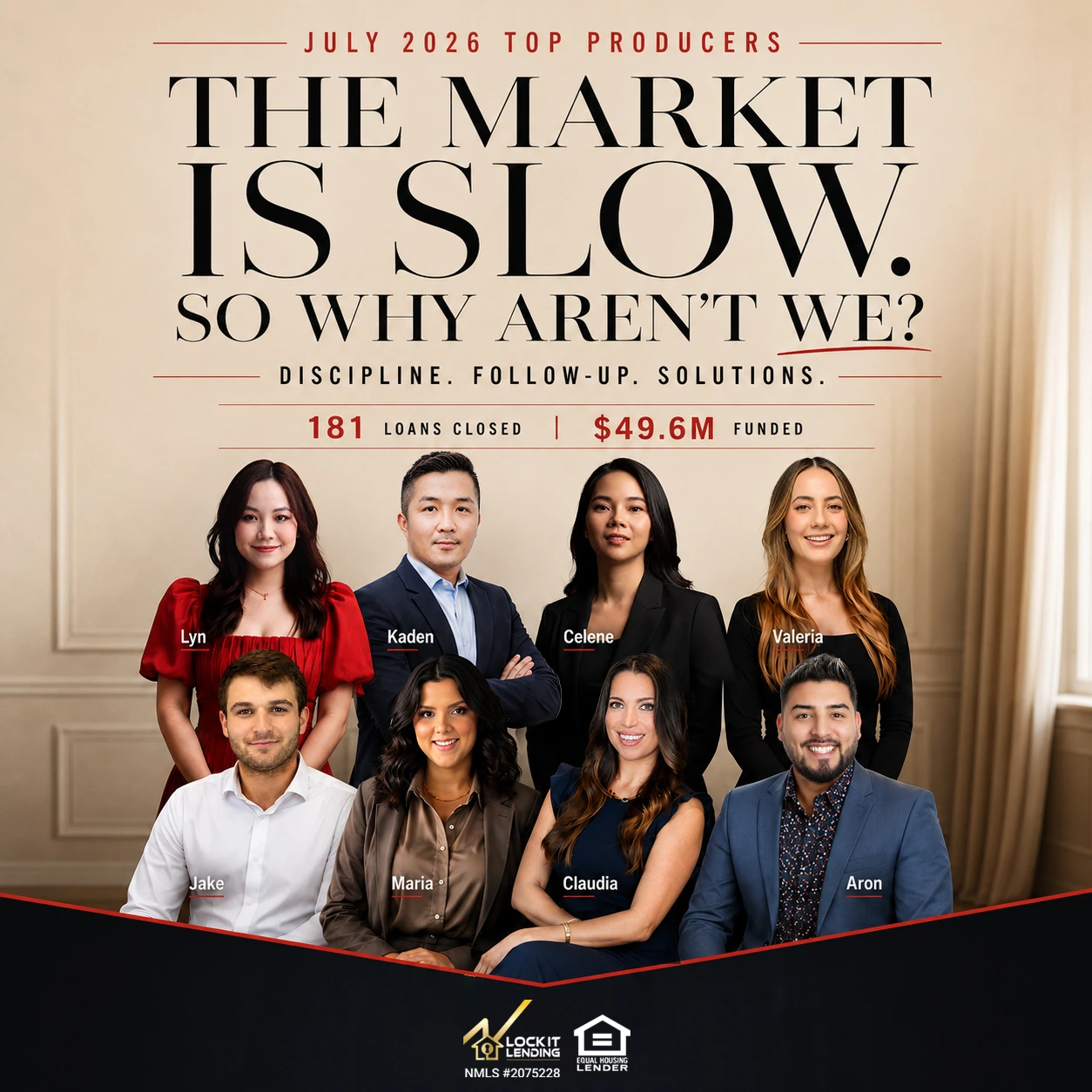 Top Performing Agents of the month